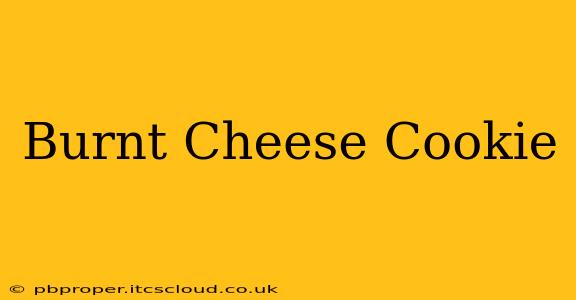 Burnt Cheese Cookie