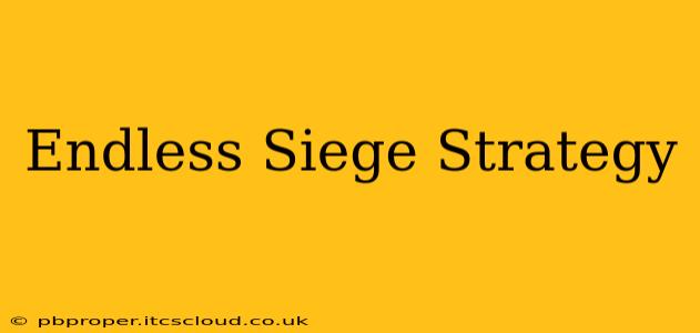 Endless Siege Strategy