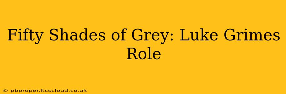 Fifty Shades of Grey: Luke Grimes Role