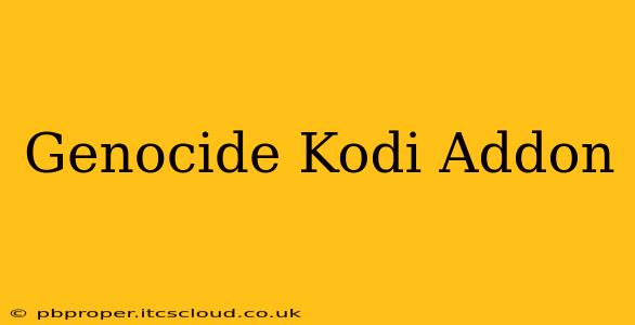 Genocide Kodi Addon