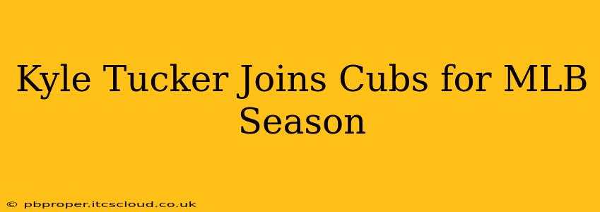 Kyle Tucker Joins Cubs for MLB Season