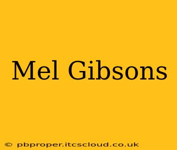 Mel Gibsons