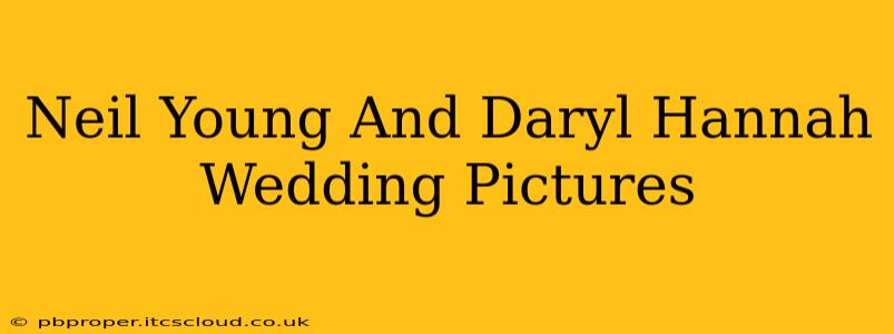 Neil Young And Daryl Hannah Wedding Pictures