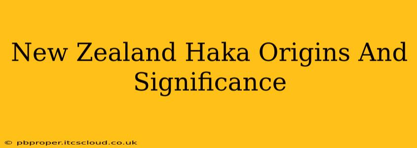 New Zealand Haka Origins And Significance