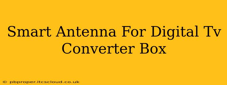 Smart Antenna For Digital Tv Converter Box